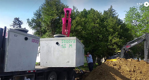 septic tank installation